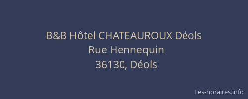 B&B Hôtel CHATEAUROUX Déols