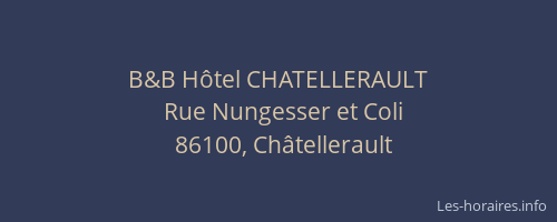 B&B Hôtel CHATELLERAULT