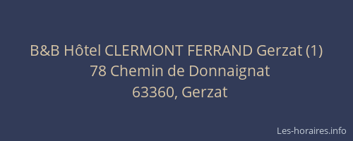 B&B Hôtel CLERMONT FERRAND Gerzat (1)