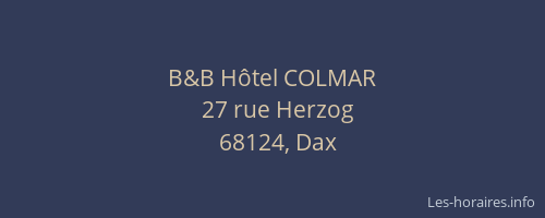 B&B H&ocirc;tel COLMAR