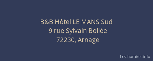 B&B Hôtel LE MANS Sud