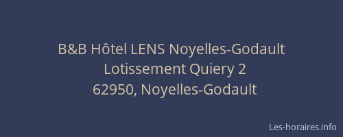 B&B Hôtel LENS Noyelles-Godault