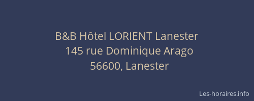 B&B Hôtel LORIENT Lanester