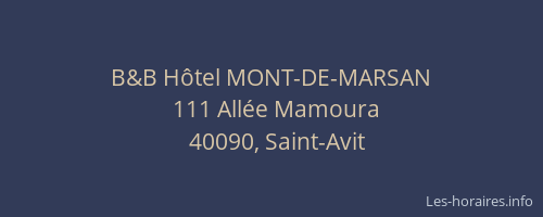 B&B Hôtel MONT-DE-MARSAN