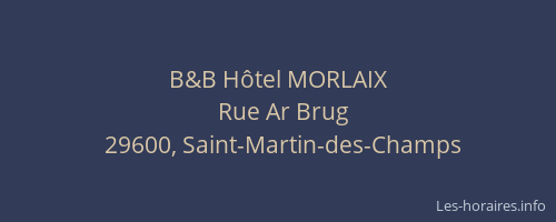 B&B Hôtel MORLAIX