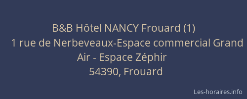 B&B H&ocirc;tel NANCY Frouard (1)