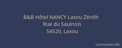 B&B Hôtel NANCY Laxou Zénith