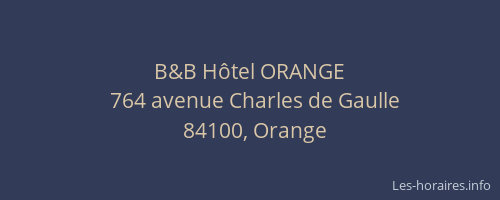 B&B Hôtel ORANGE