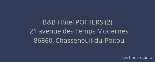 B&B Hôtel POITIERS (2)