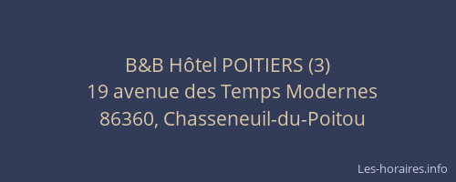 B&B Hôtel POITIERS (3)