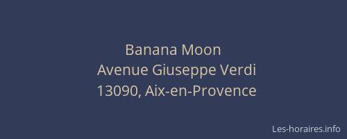 Banana Moon
