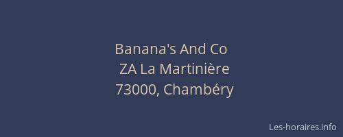 Banana's And Co