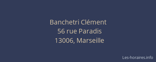 Banchetri Clément