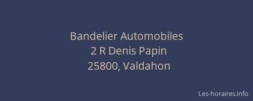 Bandelier Automobiles