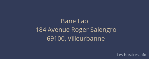Bane Lao