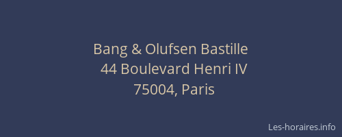 Bang & Olufsen Bastille
