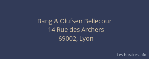 Bang & Olufsen Bellecour