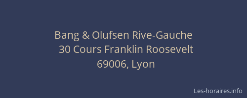 Bang & Olufsen Rive-Gauche