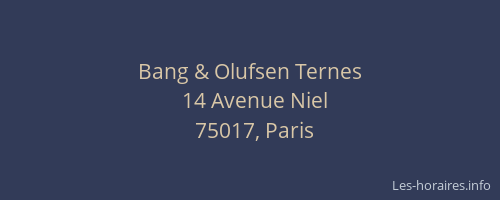 Bang & Olufsen Ternes