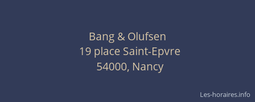 Bang & Olufsen