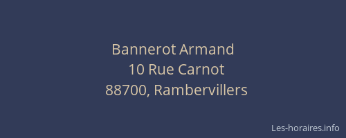 Bannerot Armand