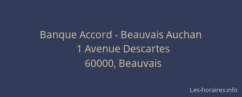 Banque Accord - Beauvais Auchan