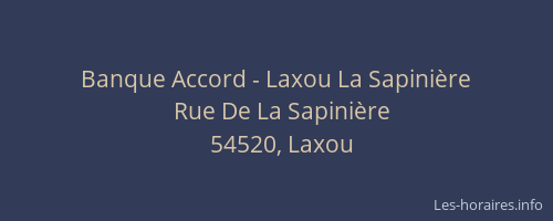 Banque Accord - Laxou La Sapinière