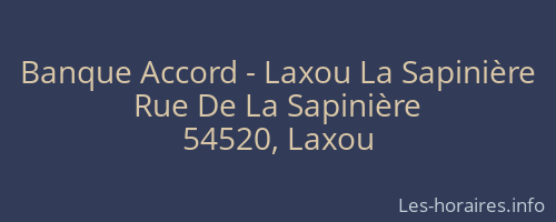 Banque Accord - Laxou La Sapinière