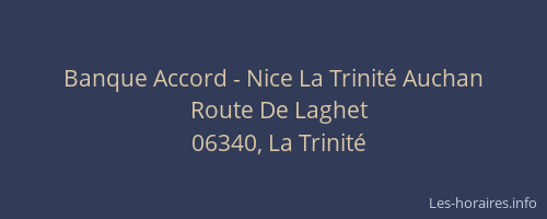 Banque Accord - Nice La Trinité Auchan