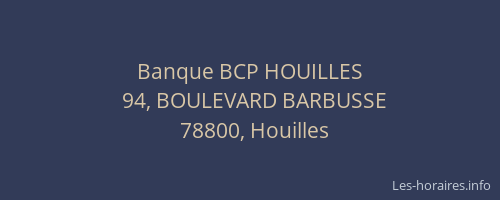Banque BCP HOUILLES
