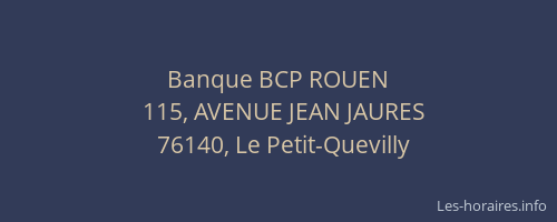 Banque BCP ROUEN