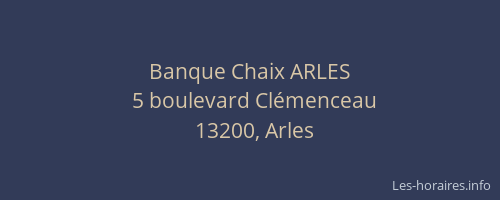 Banque Chaix ARLES