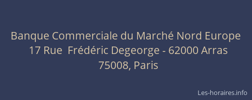 Banque Commerciale du Marché Nord Europe