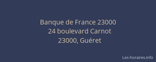 Banque de France 23000