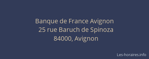 Banque de France Avignon