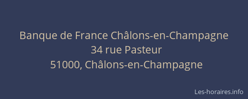 Banque de France Châlons-en-Champagne