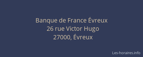 Banque de France Évreux