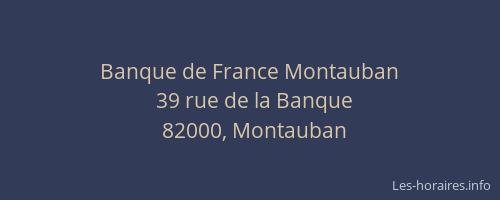 Banque de France Montauban