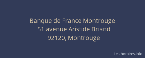 Banque de France Montrouge