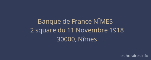 Banque de France NÎMES