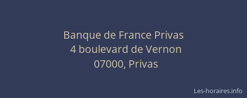 Banque de France Privas