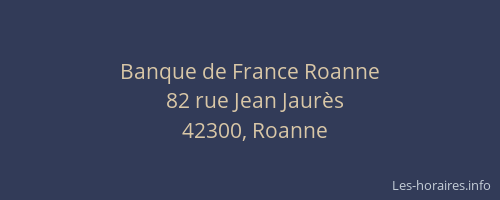 Banque de France Roanne