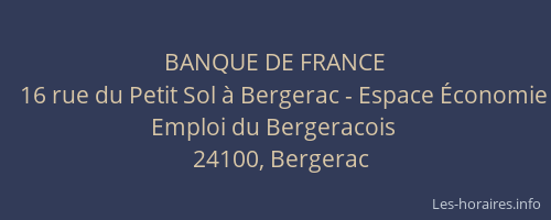 BANQUE DE FRANCE
