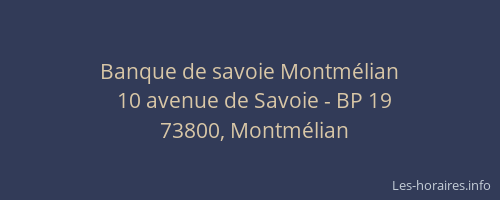 Banque de savoie Montmélian