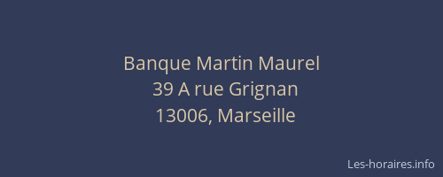 Banque Martin Maurel