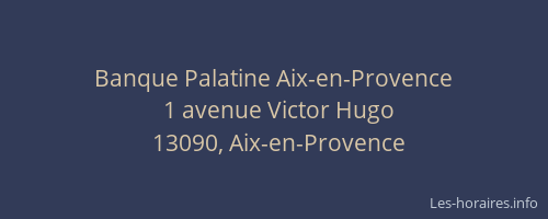 Banque Palatine Aix-en-Provence