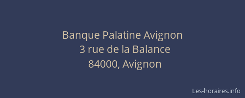 Banque Palatine Avignon