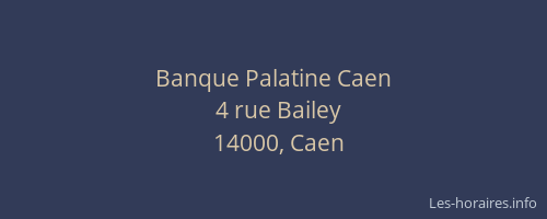 Banque Palatine Caen
