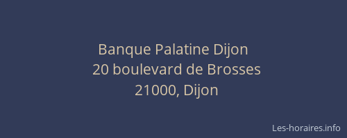 Banque Palatine Dijon
