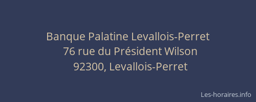 Banque Palatine Levallois-Perret